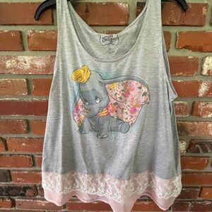 Disney Dumbo Tank Top - Gray & Pink